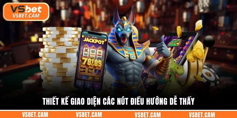 Thiết kế giao diện các nút điều hướng dễ thấy